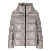 Lichtgrijs Pufferjack Herno , Gray , Dames