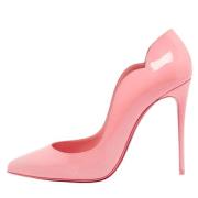 Pre-owned Leather heels Christian Louboutin Pre-owned , Pink , Dames