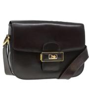 Pre-owned Leather shoulder-bags Celine Vintage , Black , Dames