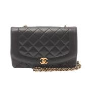 Pre-owned Leather chanel-bags Chanel Vintage , Black , Dames