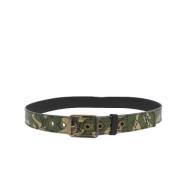 Pre-owned Canvas belts Louis Vuitton Vintage , Green , Dames