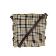 Pre-owned Canvas shoulder-bags Burberry Vintage , Beige , Dames