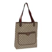 Pre-owned Canvas totes Gucci Vintage , Beige , Dames