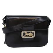 Pre-owned Leather shoulder-bags Celine Vintage , Black , Dames