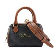 Pre-owned Leather handbags Celine Vintage , Brown , Dames