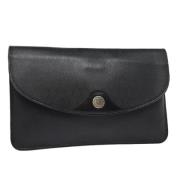 Pre-owned Leather clutches Dior Vintage , Black , Dames