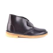 Zwarte leren enkellaarzen Elegante stijl Clarks , Black , Dames