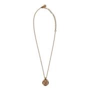 Gouden Ketting Medusa Hanger Elegant Versace , Yellow , Heren