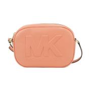 Leren Crossbody Tas in Lichtroze Michael Kors , Pink , Dames