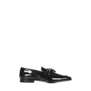 Zwarte Patent Loafer met Metalen Horsebit Tom Ford , Black , Heren