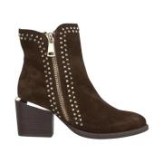 Enkellaarsjes studs ritssluiting Alma EN Pena , Brown , Dames