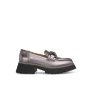 Plateau loafer met strass Alma EN Pena , Gray , Dames