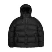 Zwarte Waterdichte Puffer Jas Rains , Black , Heren