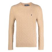 Wol/kasjmier gebreide kleding Ralph Lauren , Beige , Heren