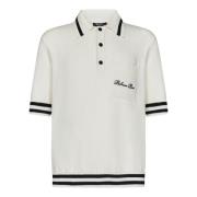 Witte Polo Shirt Aw24 Balmain , White , Heren