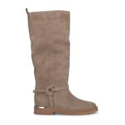 Platte laars met beugel Alma EN Pena , Beige , Dames