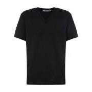 Casual Katoenen T-Shirt Dolce & Gabbana , Black , Heren