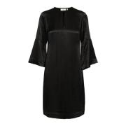 Zwarte Jurk met ¾ Mouwen InWear , Black , Dames