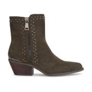 Studded enkellaarzen Alma EN Pena , Green , Dames