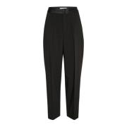 Zwarte Voorplooi Broek Yaeliw Model InWear , Black , Dames