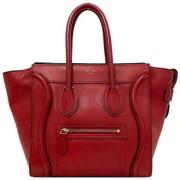 Pre-owned Leather celine-bags Celine Vintage , Red , Dames