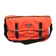 Pre-owned Nylon prada-bags Prada Vintage , Orange , Heren