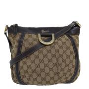 Pre-owned Canvas gucci-bags Gucci Vintage , Beige , Dames