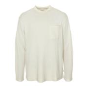 Geribbelde Longsleeve met Wafelstructuur Wax London , Beige , Heren