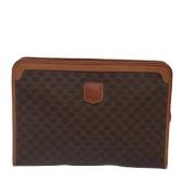 Pre-owned Canvas clutches Celine Vintage , Brown , Dames