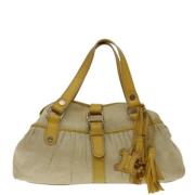 Pre-owned Canvas celine-bags Celine Vintage , Yellow , Dames