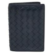 Pre-owned Leather wallets Bottega Veneta Vintage , Blue , Heren