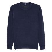 Italiaanse wol knitwear Fedeli , Blue , Heren