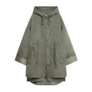 Omkeerbare regenjas met capuchon Max Mara Weekend , Green , Dames