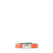 Pre-owned Metal bracelets Hermès Vintage , Orange , Dames