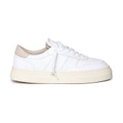 Leren Sneakers met Contrast Stud D.a.t.e. , White , Dames