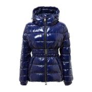 Gewatteerde jas met afneembare riem Herno , Blue , Dames