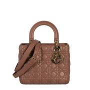 Pre-owned Leather dior-bags Dior Vintage , Beige , Dames