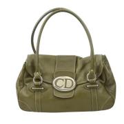 Pre-owned Leather dior-bags Dior Vintage , Green , Dames