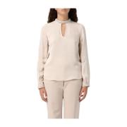 Elegante Blouse voor Vrouwen Twinset , Beige , Dames