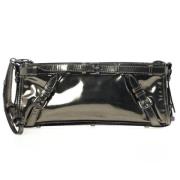 Pre-owned Leather clutches Burberry Vintage , Black , Dames