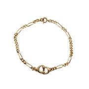 Pre-owned Metal bracelets Dior Vintage , Yellow , Dames