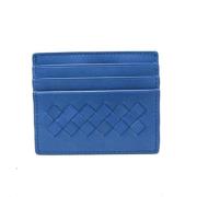 Pre-owned Leather wallets Bottega Veneta Vintage , Blue , Dames