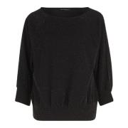 Glitter Oversized Shirt met Cut-Outs Betty Barclay , Black , Dames