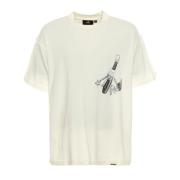 Keys to the Club Graphic Oversized Tee Represent , Beige , Heren