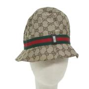 Pre-owned Nylon hats Gucci Vintage , Brown , Dames