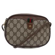 Pre-owned Leather gucci-bags Gucci Vintage , Beige , Dames