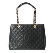 Pre-owned Leather chanel-bags Chanel Vintage , Black , Dames