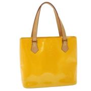 Pre-owned Leather totes Louis Vuitton Vintage , Yellow , Dames