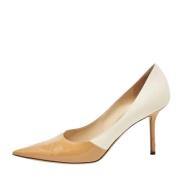 Pre-owned Leather heels Jimmy Choo Pre-owned , Beige , Dames