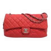 Pre-owned Leather chanel-bags Chanel Vintage , Red , Dames